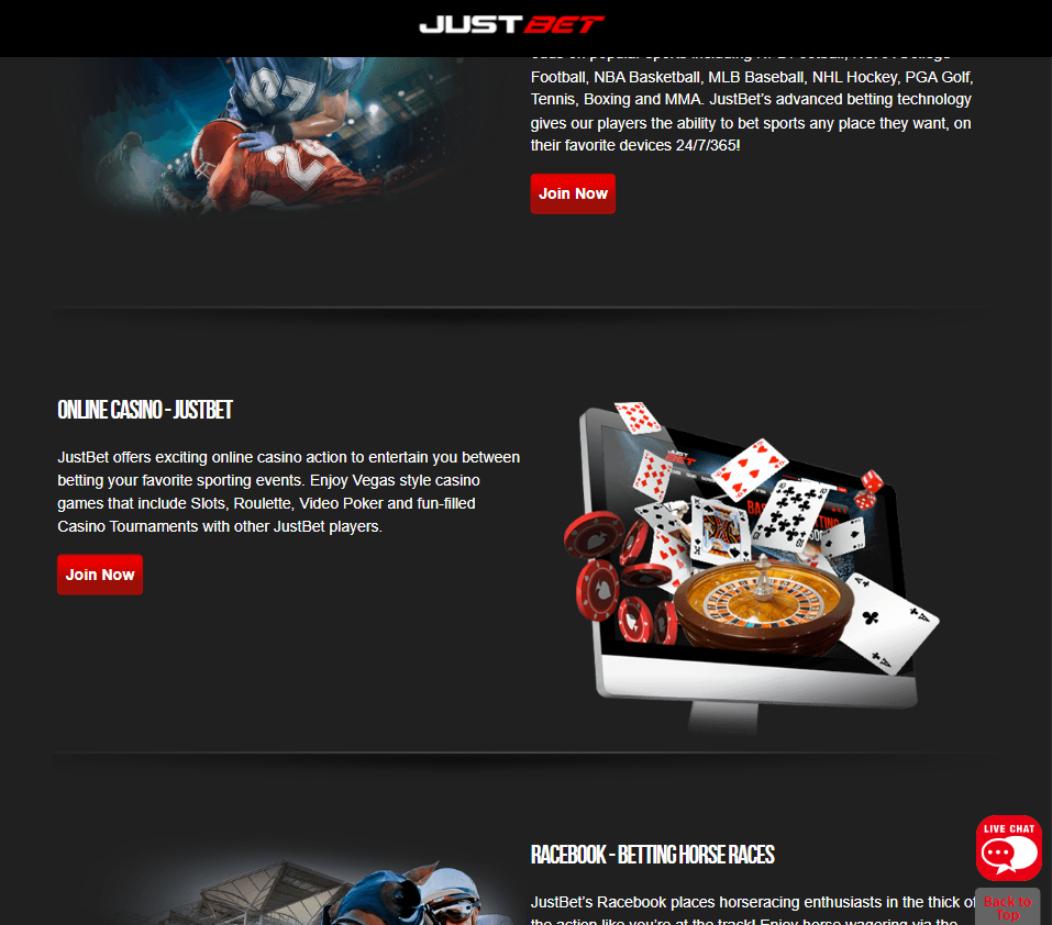 Justbet slide1